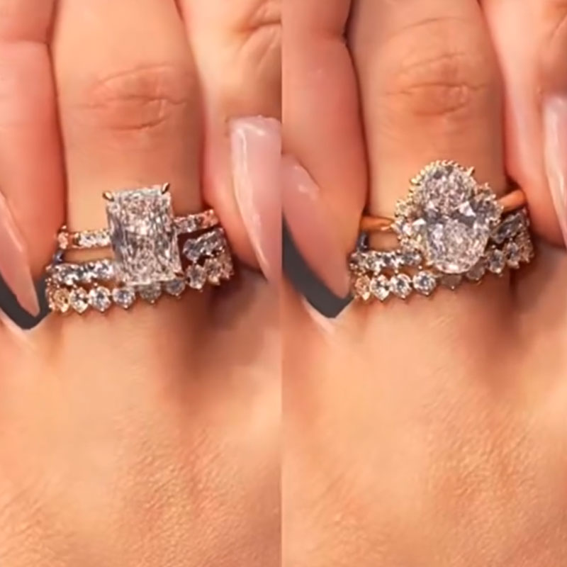 4 Pcs Exquisite Bridal Set In Sterling Silver