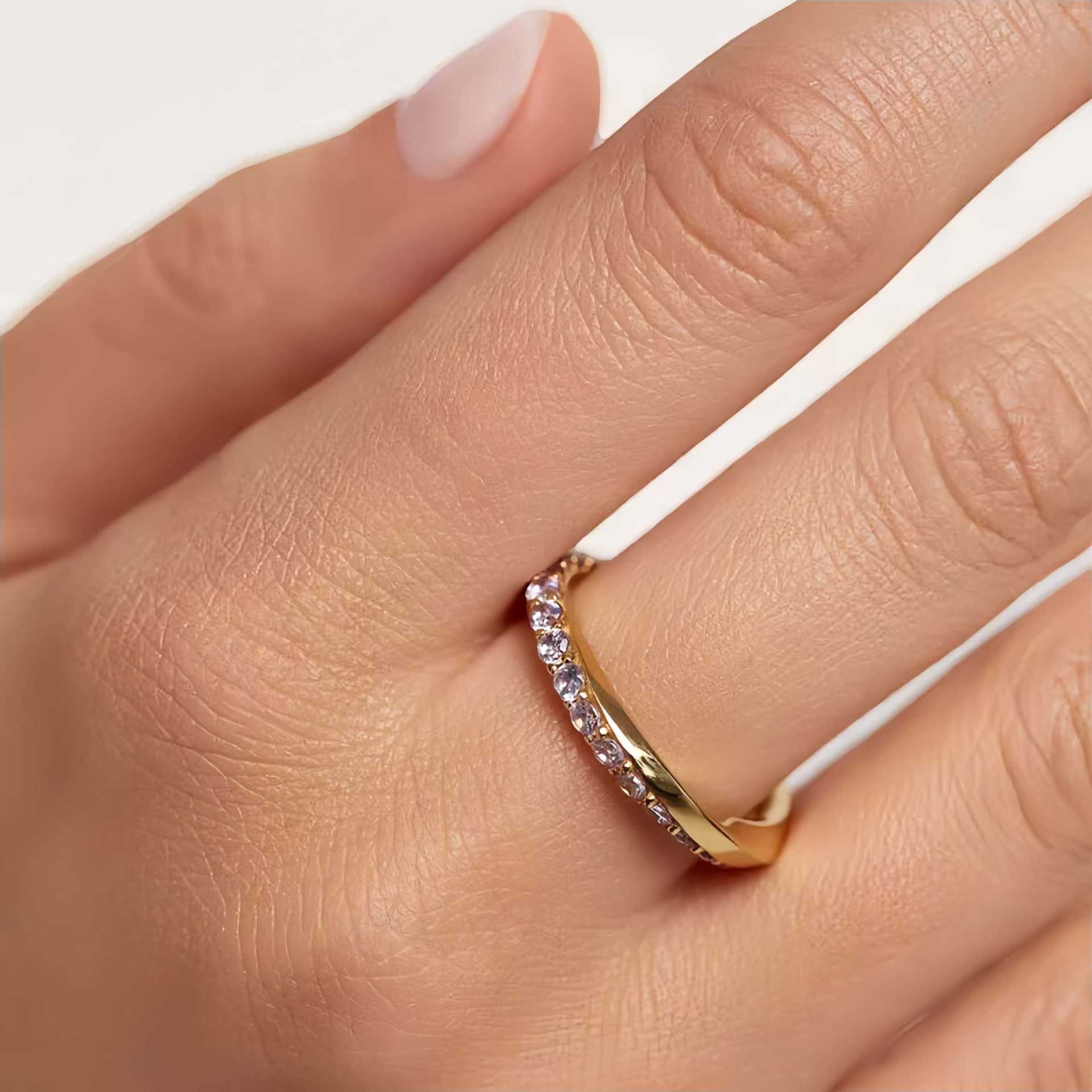 Classic Mobius Eternity Sterling Silver Ring