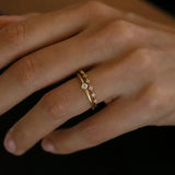Simple Design Stackable Engagement Band in Sterling Silver for Women