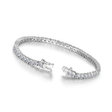 Shinning Classic 4mm Tennis Bracelet Moissanite In Sterling Silver