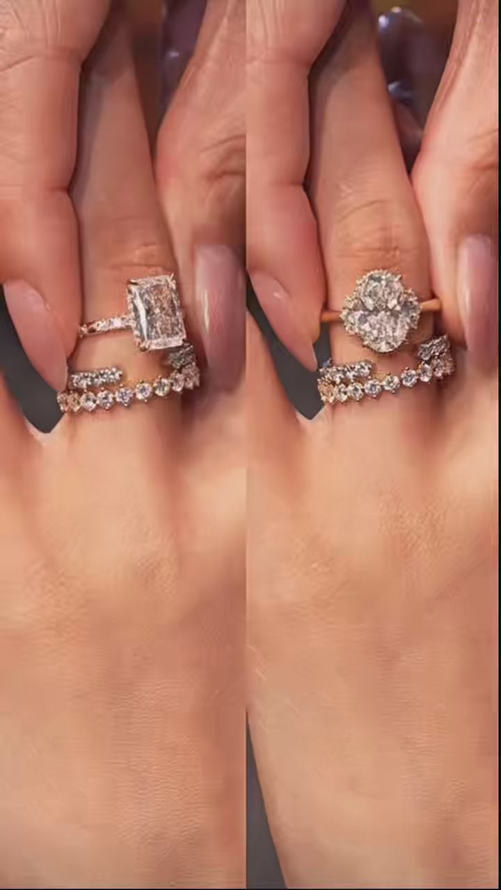 4 Pcs Exquisite Bridal Set In Sterling Silver