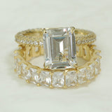 Emerald Cut Bridal Set