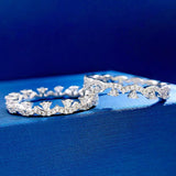 Lace Stacking Ring Wedding Band in Sterling Silver