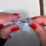 Gorgeous Marquise Cut Insert Bridal Set For Women In Sterling Silver