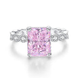 Pink Collection- Sterling Silver Engagement Ring