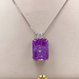 Exquisite Geometry Design Sterling Silver Pendant Necklace