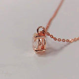 Gorgeous 1.5ct Oval Cut Sterling Silver Necklace