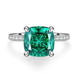 Green Collection Engagement Ring in Sterling Silver