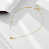 Heart and Infinity Design Silver Necklace