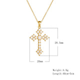 Stunning Cross Sterling Silver Pendant Necklace