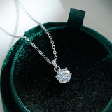 Timeless Design 6 Prong Moissanite Necklace