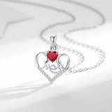 Special Gift Heart Pendant Necklace For Mom