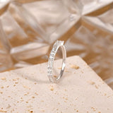 Unique Stackable Wedding Band in Sterling Silver