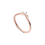 Simple Crown Design Sterling Silver Band