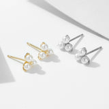 Unique Design Pearls Stud Earrings