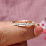 Unique Stackable Wedding Band in Sterling Silver