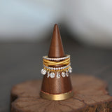 Vintage High-End Feel Drop Tassel Sterling Silver Ring