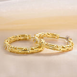 Cushion & Round Cut Hoop Earrings In Sterling Silver