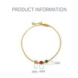 Simple Design Colorful 925 Silver Bracelet