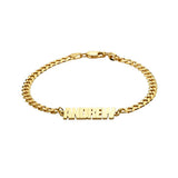 Custom Name Cuban Chain Bracelet for Men