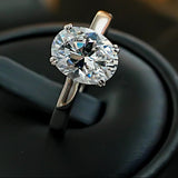 Thin Band Design Oval Cut Engagement Ring  Engagement Ring