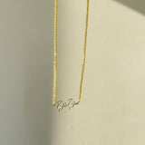 Custom Name Tennis Chain Necklace – Sterling Silver Name Pendant