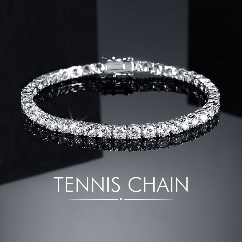 1 pcs Classic Foldover Clasp Tennis Bracelet