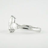 Pear Cut Three Stones Engagement Ring